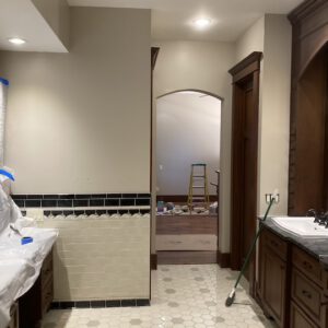 painted and drywall after