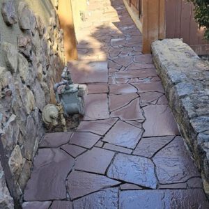 stucco masonry finished walkway 4