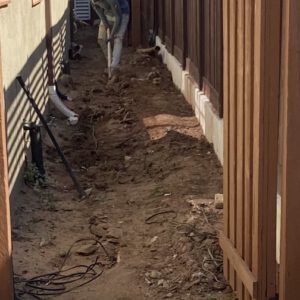 stucco masonry walkway early stages 1