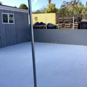 patio floor coated after 2